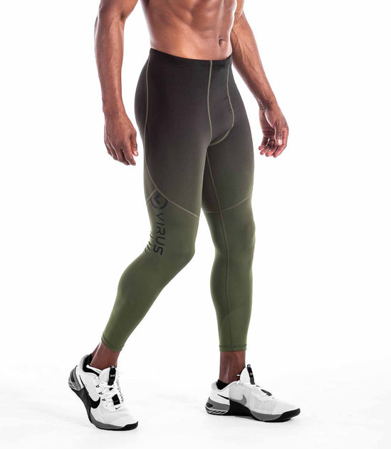 Virus Homme Stay Cool Compression V3 Tech Short Marron/Blanc Gym Fitness CO23