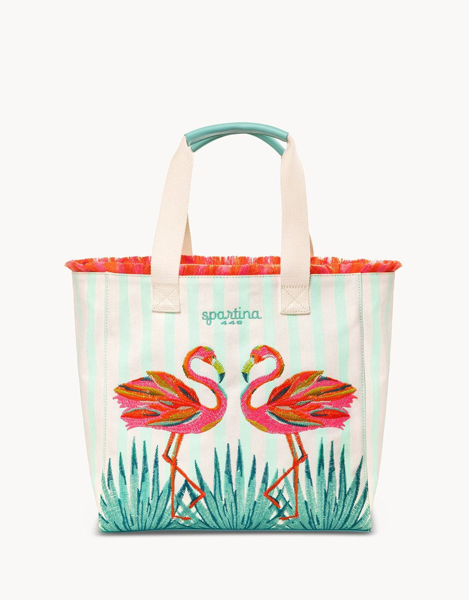 vera bradley flamingo beach bag