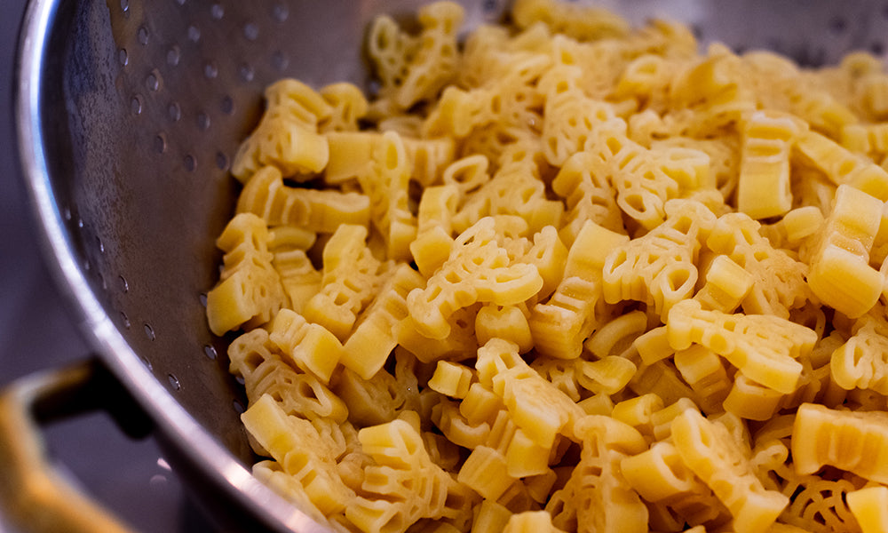 Cooked crawfish pasta