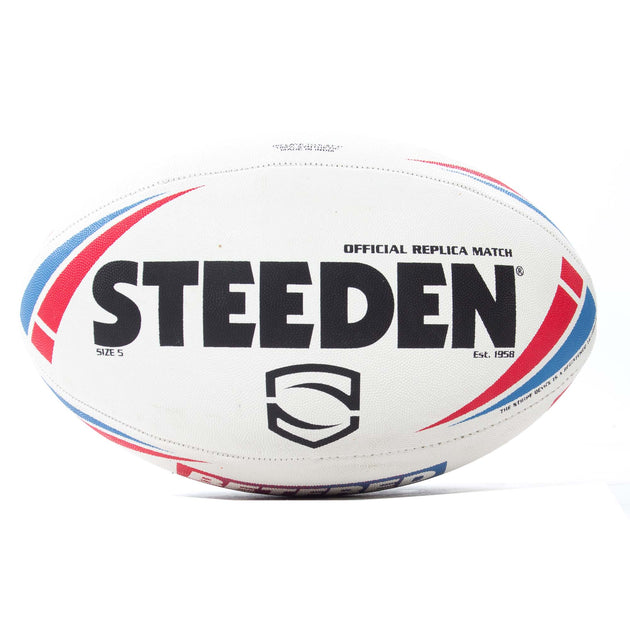 Steeden Betfred Super League 2022 Replica Offiziell Rugby League Ball White 5 