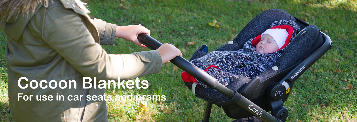 Baby blankets, car seat blankets, Cocoon Babies