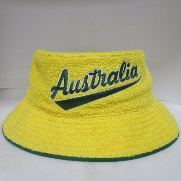 Retro &quot;Australia&quot; Terry Towelling Bucket Hat – Cricket Gear Direct