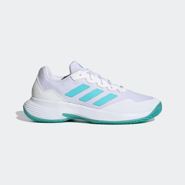 buscar Leer Marcado adidas Game Court 2 Tennis Shoes | White/Blue | Women's | stripe 3 adidas