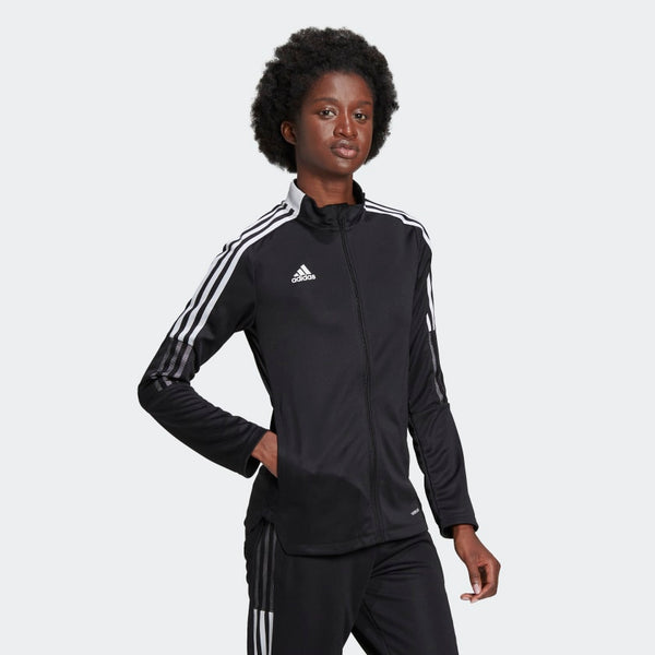 adidas 21 Track Jacket | Black | Women's | stripe 3 adidas