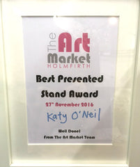 Best Presented Stall Award at The Art Market, Holmfirth 