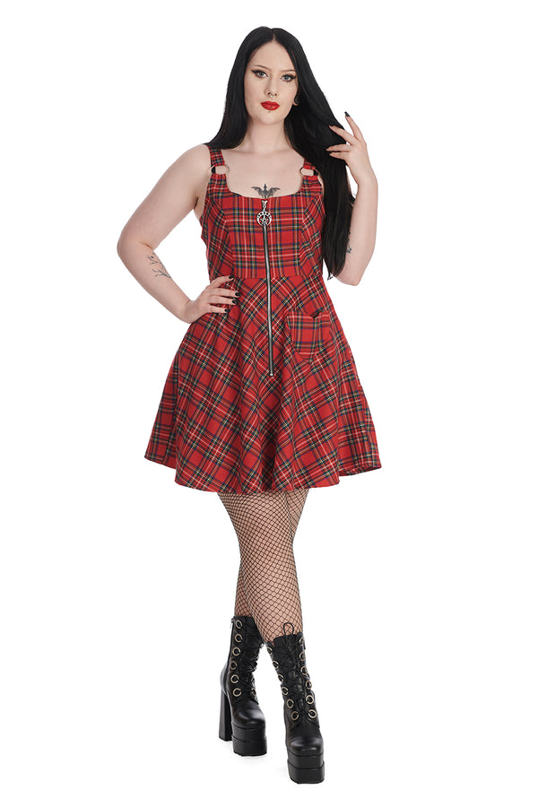 ADDISON TARTAN DRESS