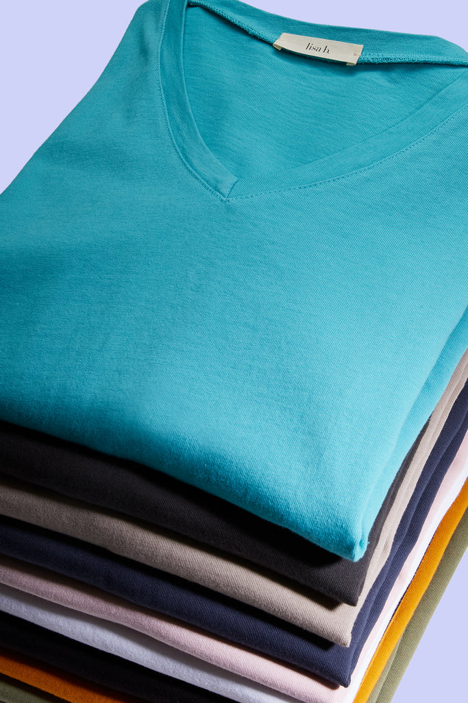 lisa b. cotton tees - made in Los Angeles from 100% cotton, garment-dyed