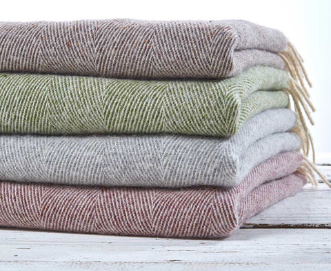 wool herringbone blankets