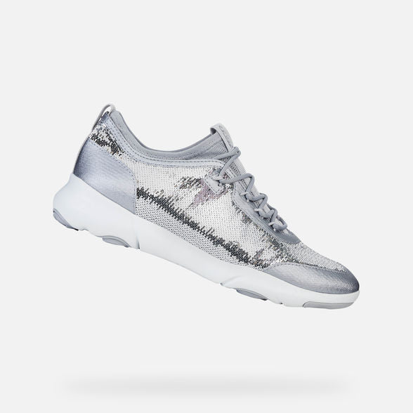 Geox Nebula Trainer in silver – Bellino 