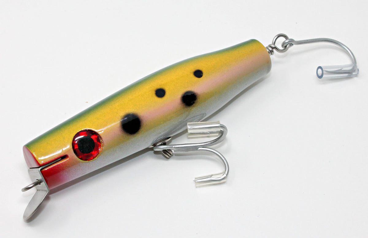 1 Gibbs Lures Danny Surface Swimmer WHITE 2 1/4 oz FREE SHIP WOODEN CLASSIC 