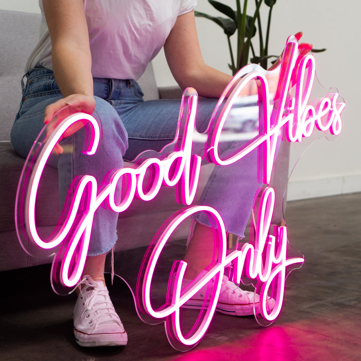 led good vibes only