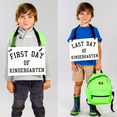 First last day of kindergarten
