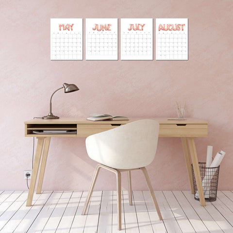 rose gold calendar