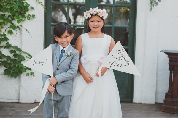 Hooray and Happily Ever After Signs | Photo by Adrian Jon Photography