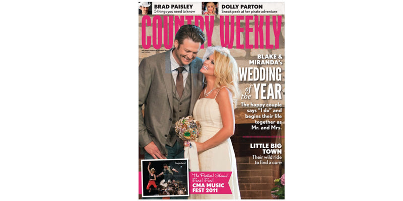 Miranda Lambert Brooch Bouquet by the Ritzy Rose in Country Weekly