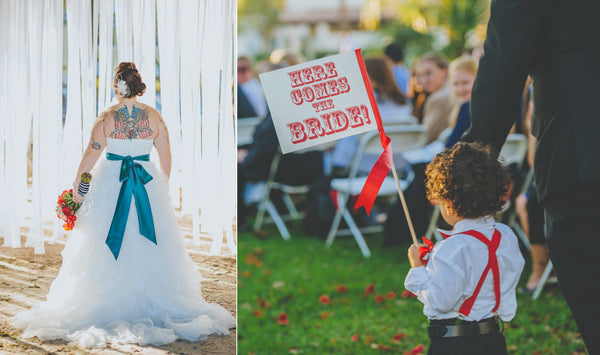 Circus Wedding Sign As Seen on RockNRollBride Photo by Regina The Photographer