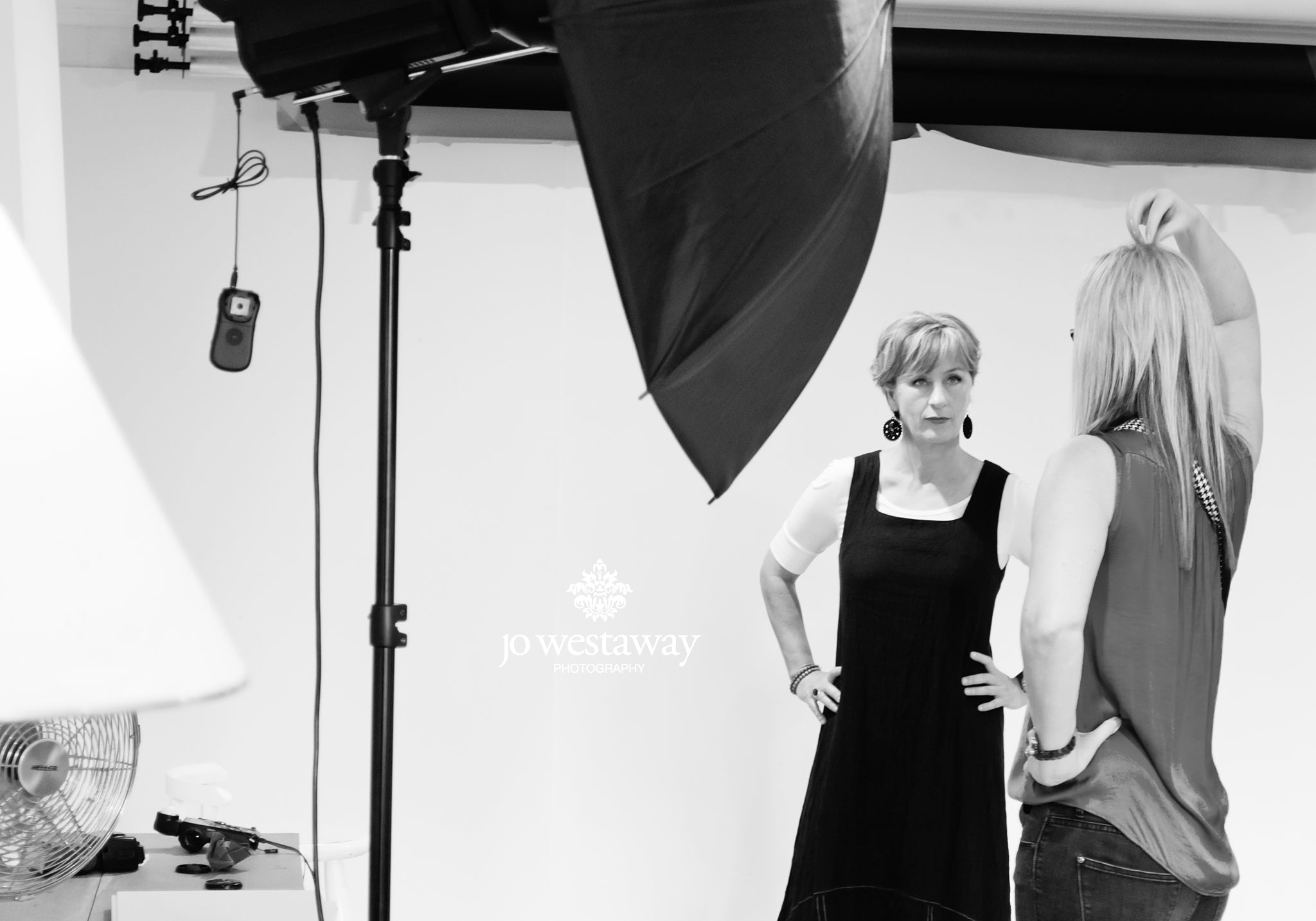 Behind the scenes - personal branding photography session for business women