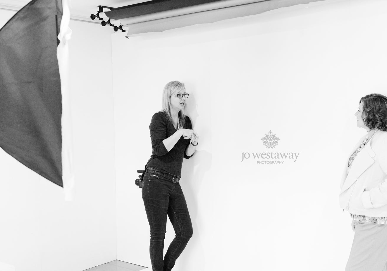 Behind the scenes - business photos and brand portraits Jo Westaway Photography