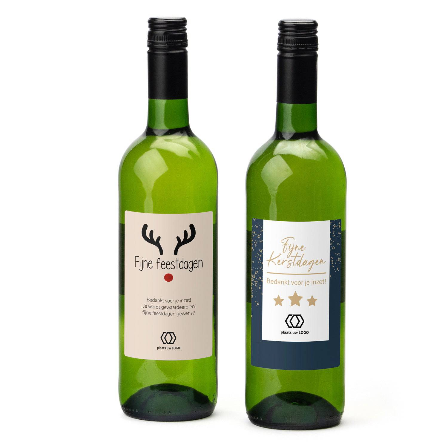 erger maken Beweegt niet Betekenisvol Fles Witte wijn met logo voor klanten of collega's eigen etiket –  Bedankjes.nl