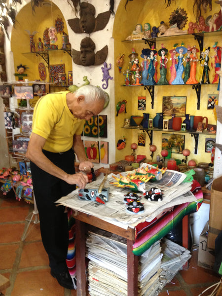 Folk Art Shopkeeper in Taxco, Mexico
