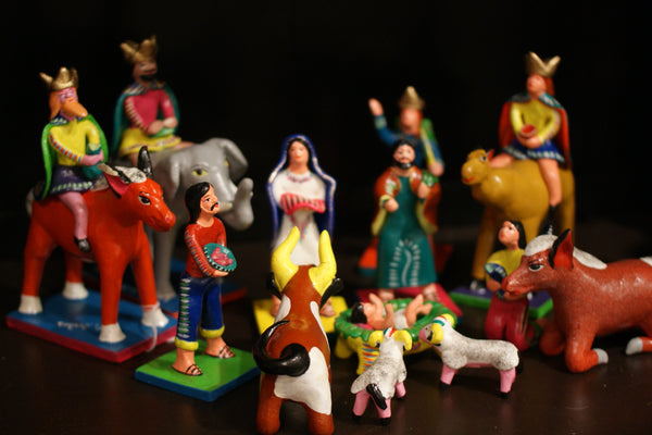Nativity Scenes or "Nacimientos" from Mexico and Peru-Zinnia Folk Arts