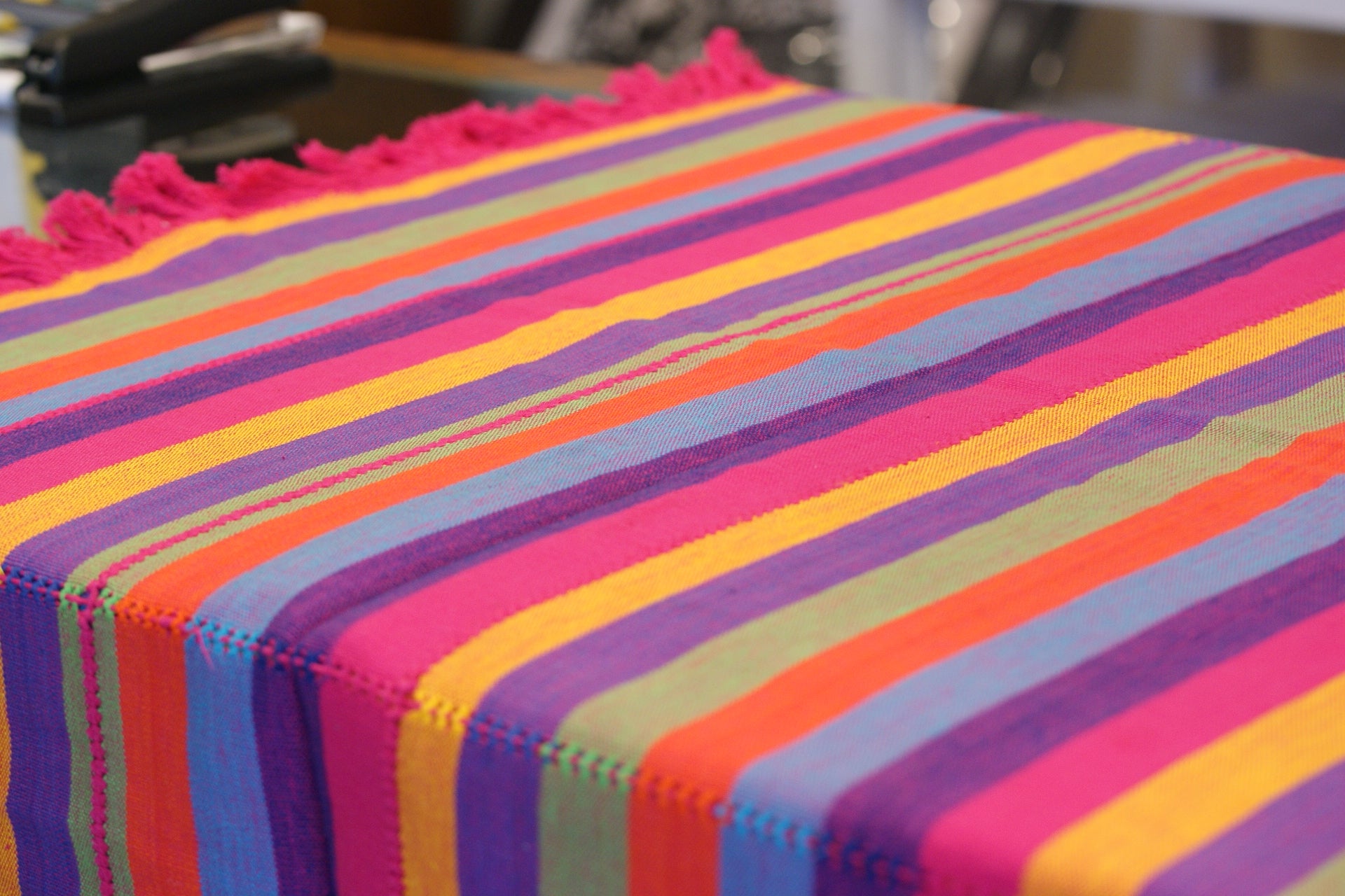 colorful tablecloths