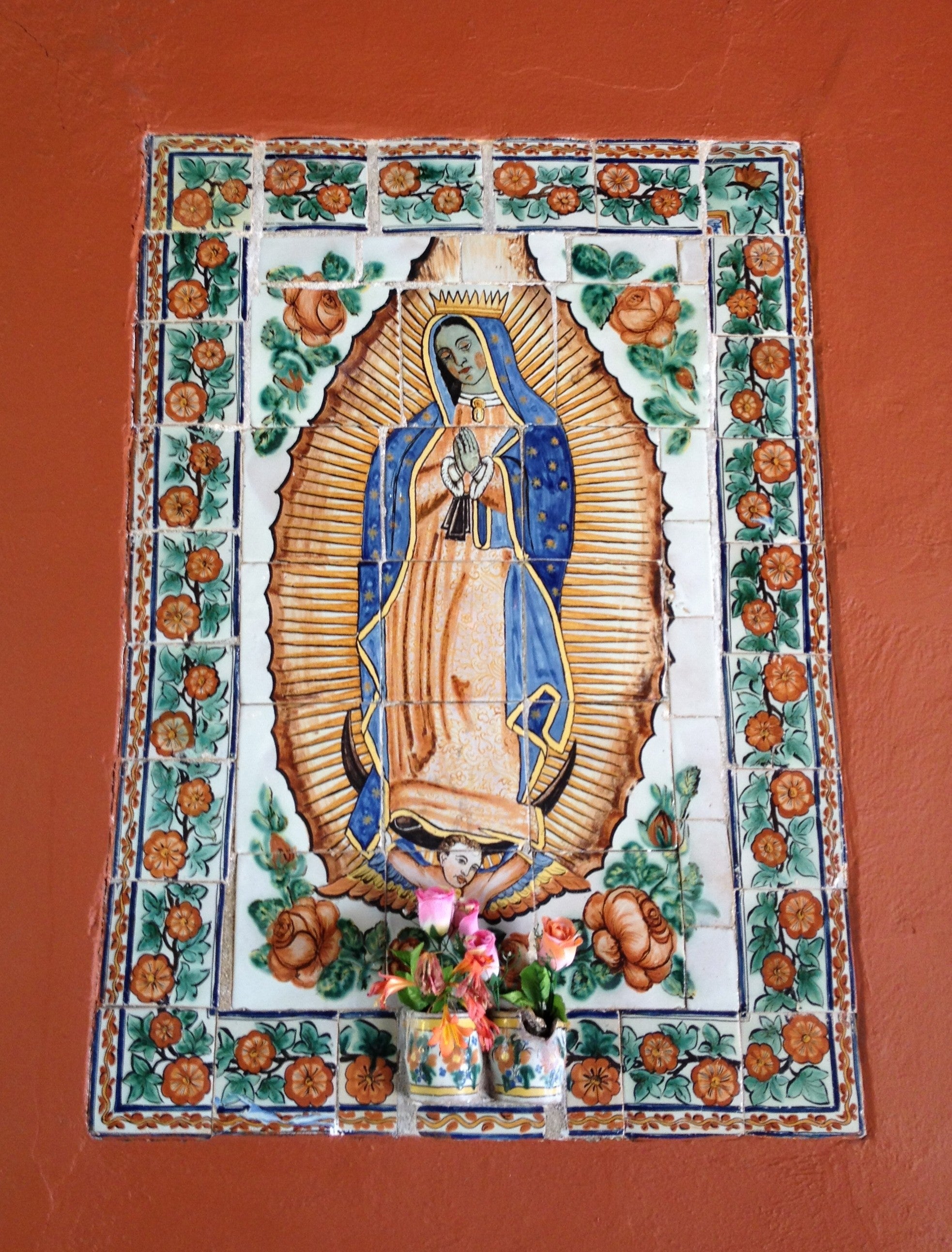 On the Street with the Virgin of Guadalupe