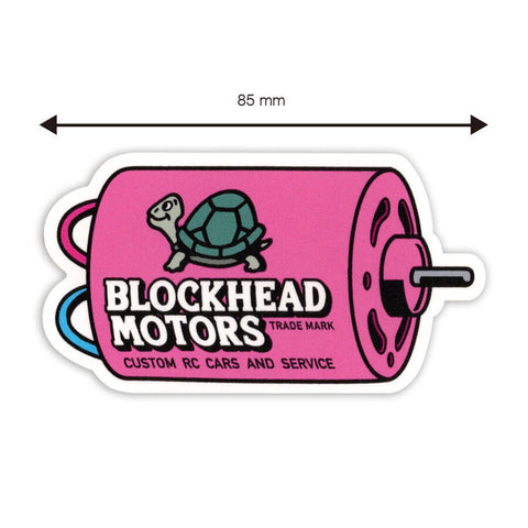 BLOCKHEAD MOTORS Motor Sticker (Pink)