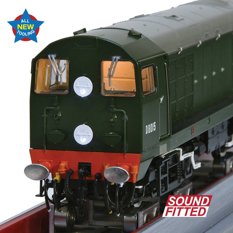Image of BRANCHLINE OO Class 20/0 D8015 BR Green (Late Crest) - Sound Fitted