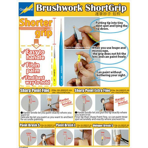 GODHAND Brushwork ShortGrip Special Set