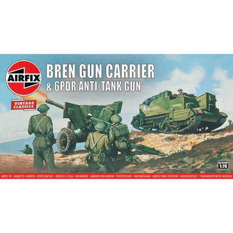 AIRFIX 1/76 Bren Gun Carrier & 6PDR Anti-Tank Gun
