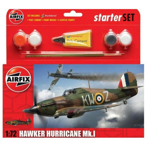AIRFIX 1/72 Hawker Hurricane MK1 Starter Set