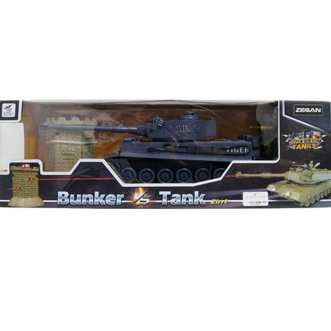 ZEGAN Tank Vs Bunker Tiger RC 1/16th