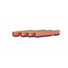 AUSCISION HO V&SA E Passenger Cars, Carriage Red with Red CE (4 Car Set)