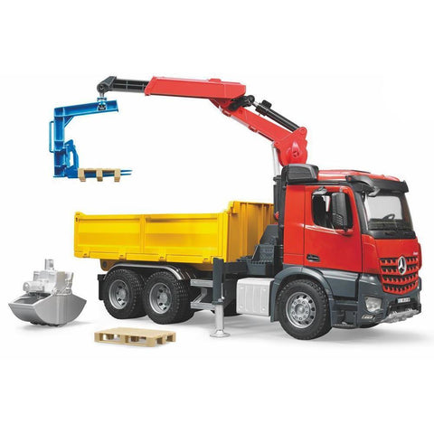 BRUDER MB Arocs Construction Truck with Crane & Accessories