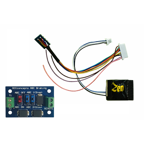 DCC CONCEPTS Zen Black 21 Pin w/ 8 Pin Adaptor 6 Functions
