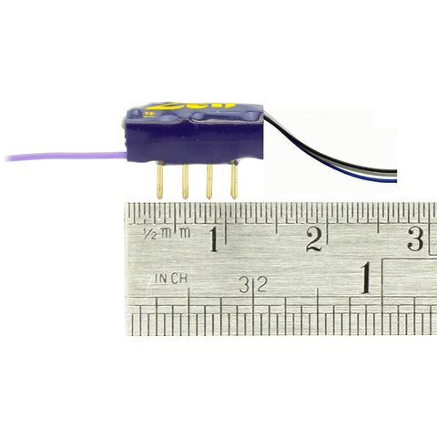 Image of DCC CONCEPTS Zen Blue+ Decoder: 8 Pin NANO Direct – 4 Fn