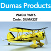 DUMAS 227 Waco YMF5 Walnut Scale 18" Wingspan Rubber Powered