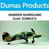 DUMAS 313 Hawker Hurricane 30" Wingspan Rubber Powered