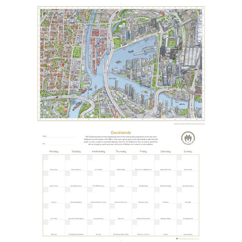 The Melbourne Map "Can You Find" Perpetual Calendar