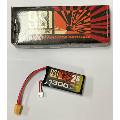 NINESTEPS 1300mAh 7.4V 30C 2 Cell LiPo Battery Soft Case (X