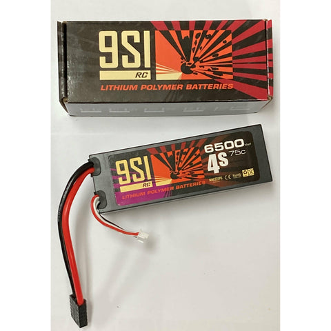 NINESTEPS 6500mAh 14.8V 75C 4 Cell LiPo Battery Hard Case (