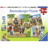 RAVENSBURGER Adventure on the High Seas Puzzle 3x49pce