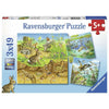 RAVENSBURGER Animals in their Habitats Puz 3x49pce