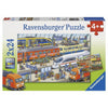 RAVENSBURGER Busy Train Station Puzzle 2x24pce