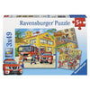 RAVENSBURGER Fire Brigade Run Puzzle 3x49pce