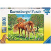 RAVENSBURGER Horses in the Field Puzzle 100pce