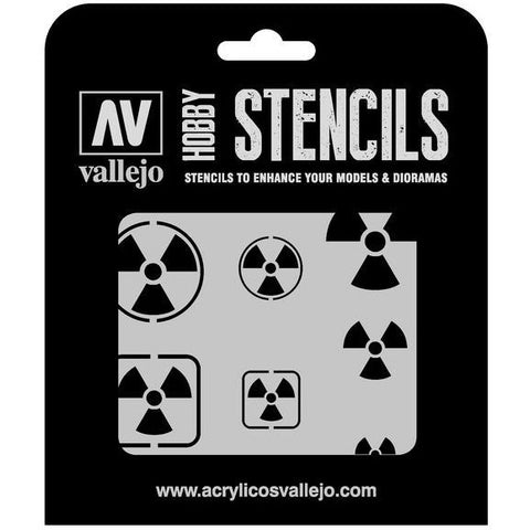 VALLEJO ST-SF005 1/35 Radioactivity Signs Stencil