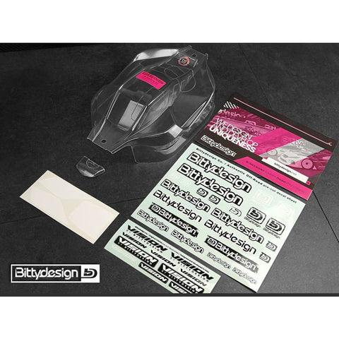 BITTYDESIGN VISION Clear 1/8 Buggy Body HB E819RS  Pre-Cut