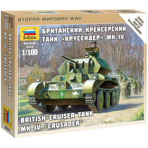 ZVEZDA 6227 1/100 British Tank MR IV Crusader Plastic Model